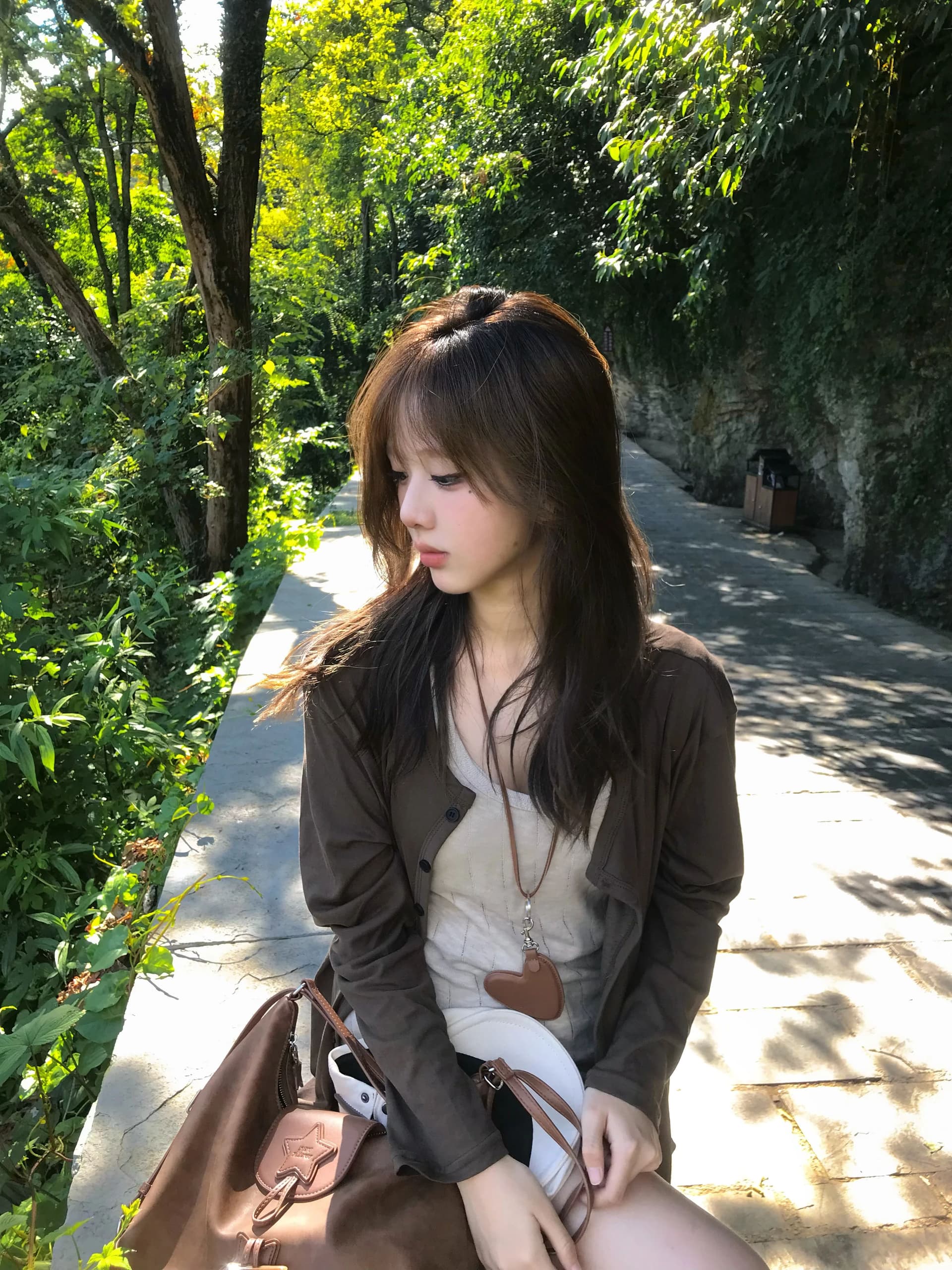 한 부서 착용 가져 가라. 긴팔 오픈 가디건 인사이드 가져 가라. 투피스 조끼 조기 가을 2026 새로운 느긋한 부드러운 얇은 스타일 재킷 상세 이미지 5