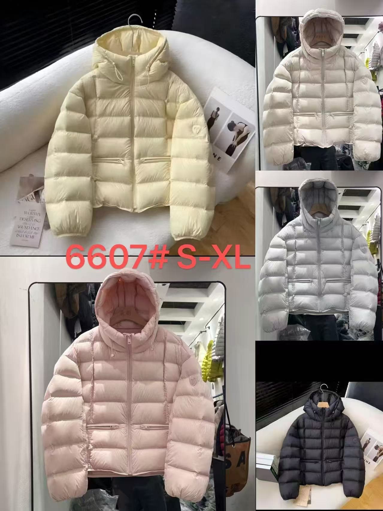 가위 구름 새로운 후드 갈비 살 버블 푸 다운 재킷 여성 작은 키 두꺼운 보온 루즈핏 슬림해 보이는 재킷 겨울 상세 이미지 12