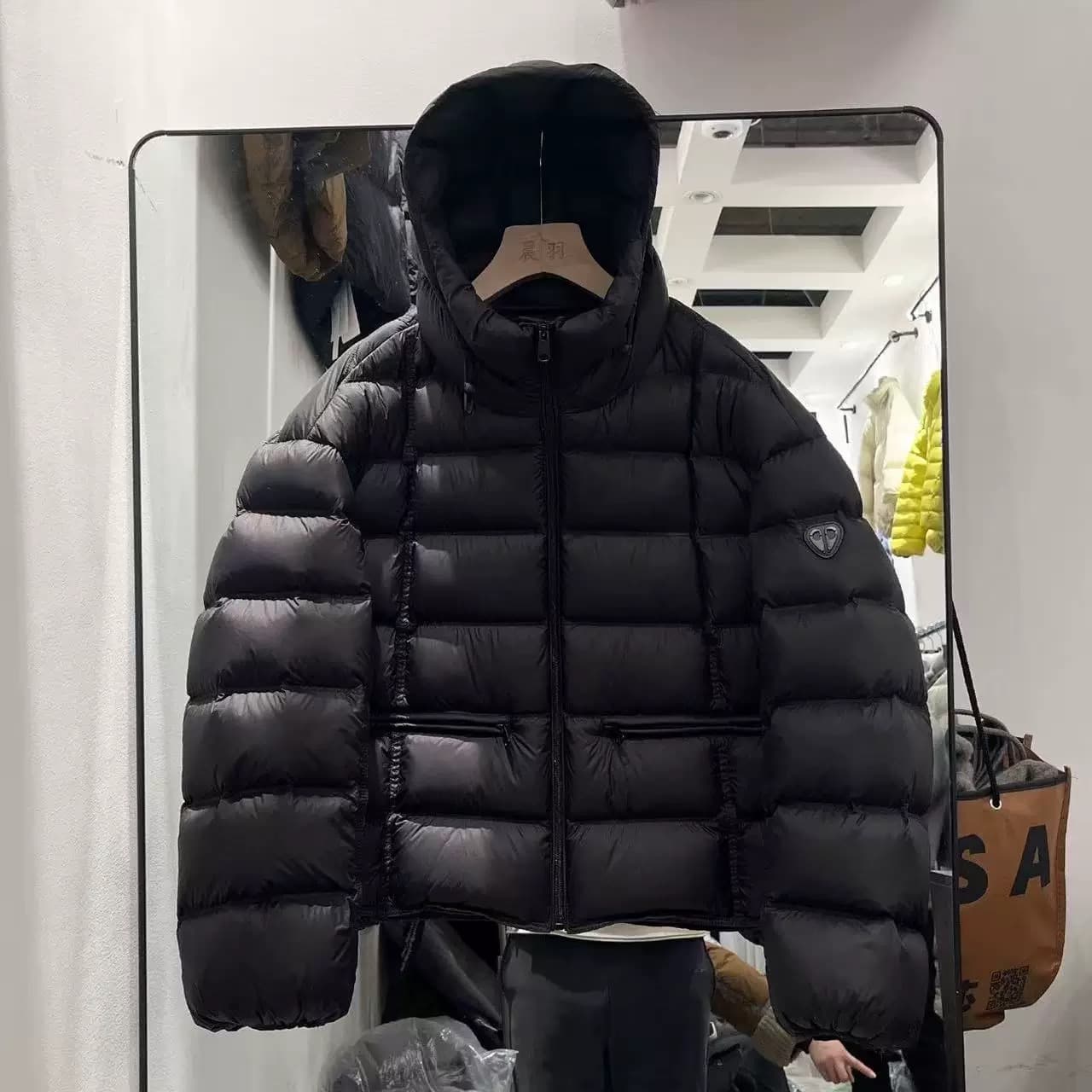 가위 구름 새로운 후드 갈비 살 버블 푸 다운 재킷 여성 작은 키 두꺼운 보온 루즈핏 슬림해 보이는 재킷 겨울 이미지 6