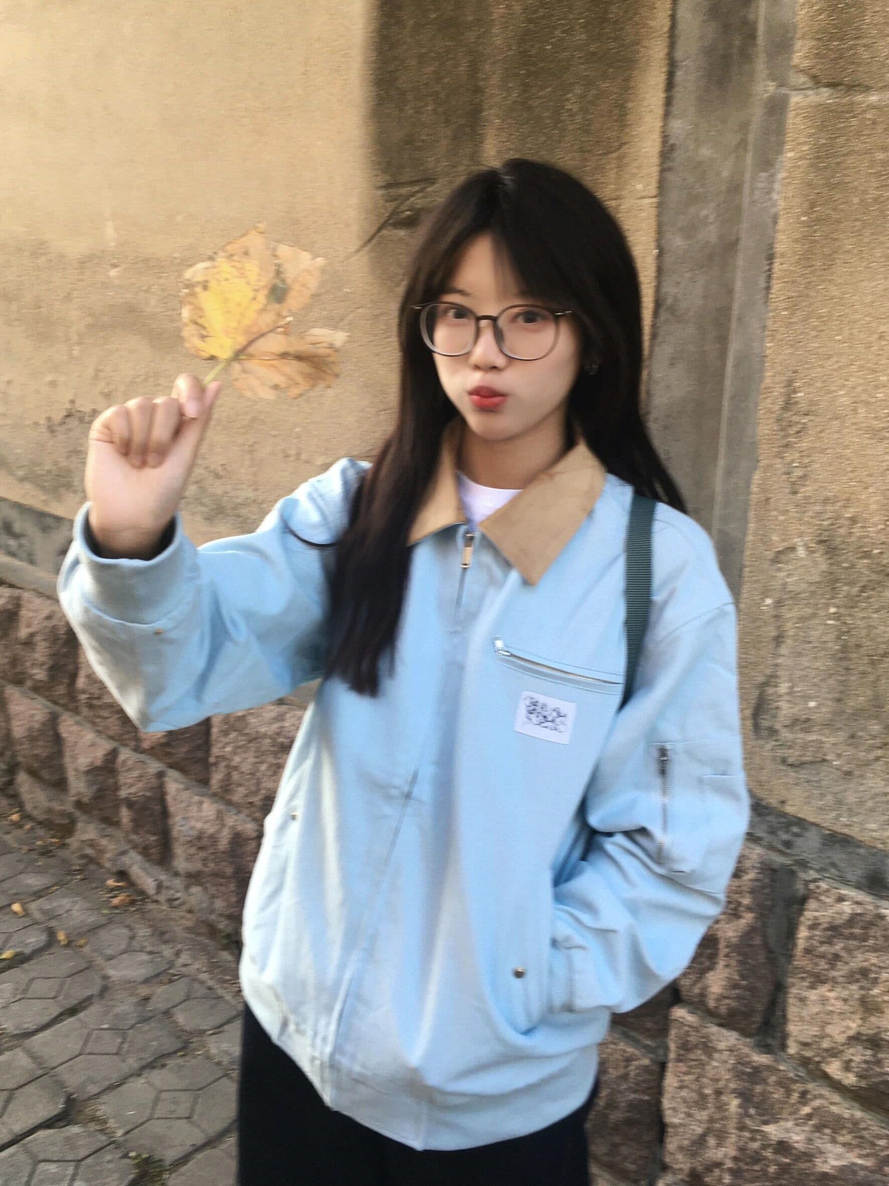 아메리칸 레트로 여성 코트 봄 가을 2026 새로운 조수 브랜드 배색 폴로 칼라 루즈핏 커플 재킷 야구 유니폼 오픈 가디건 상세 이미지 2