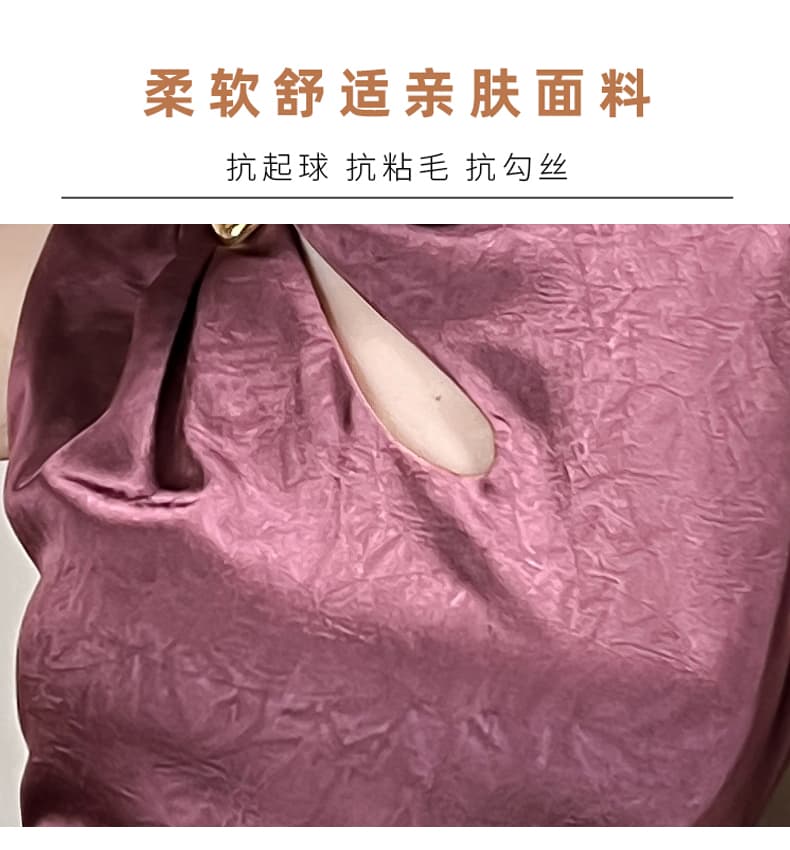 실사 2026 여름 새로운 럭셔리 빛 새틴 잡아라. 주름 질감 물방울 홀로우 아웃 맞춤 핀 핀치 Pleat 민소매 드레스 상세 이미지 7
