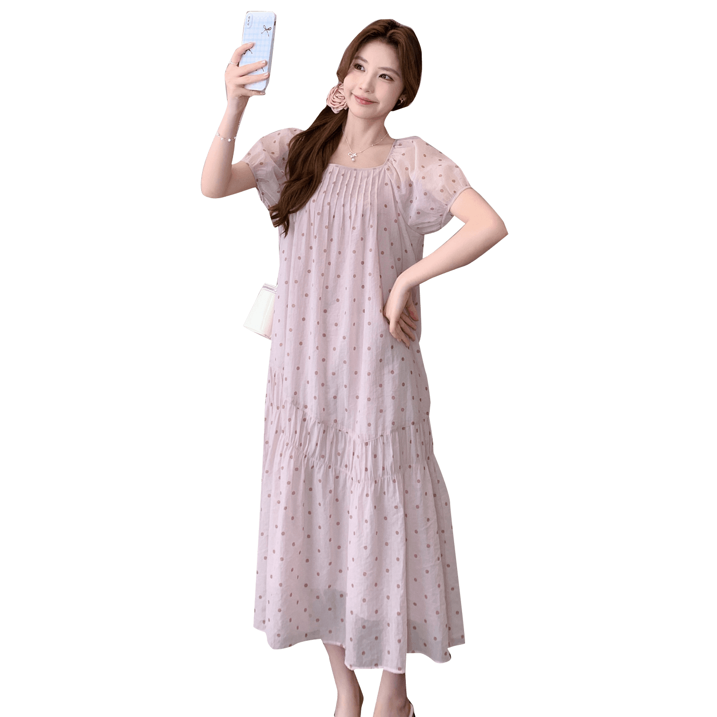 실사 임산부 드레스 이미지 5