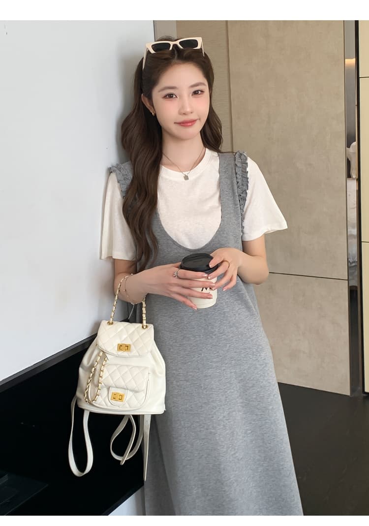실사 미니멀리즘 2 세트 빅 사이즈 캐주얼 세트 상세 이미지 18