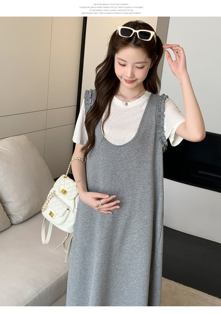 실사 미니멀리즘 2 세트 빅 사이즈 캐주얼 세트 상세 이미지 21