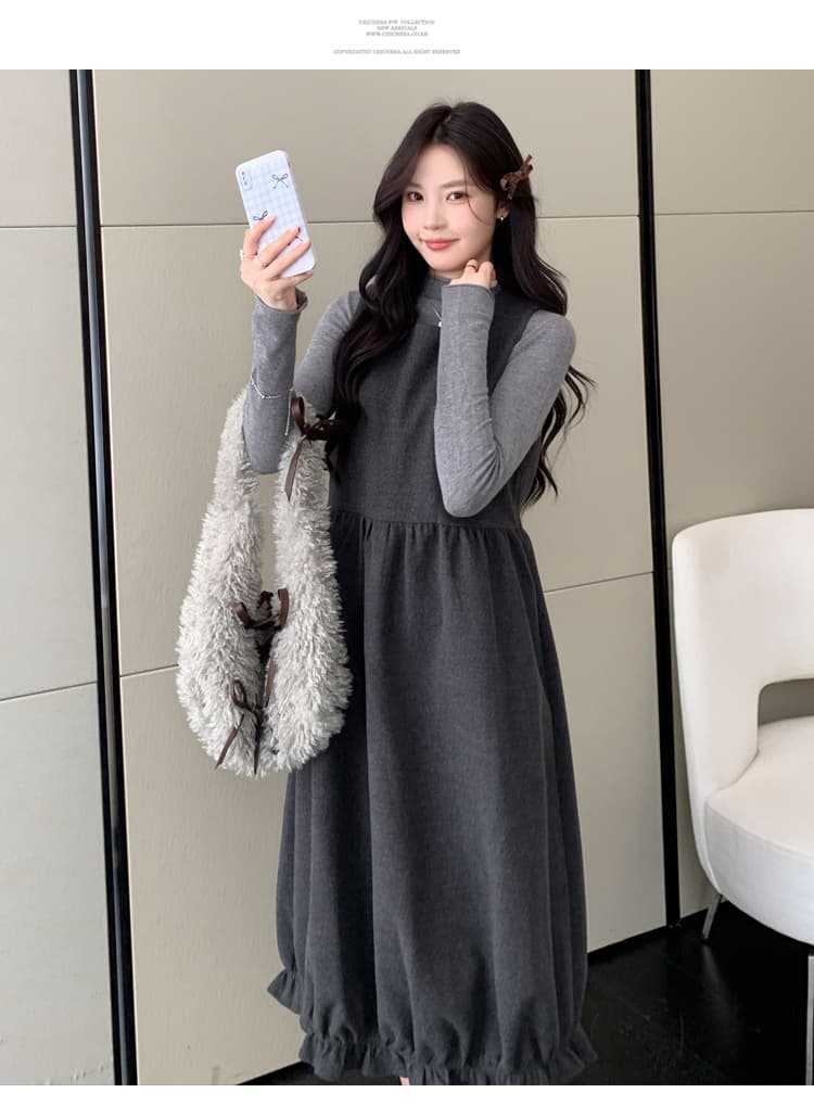 실사 미니멀리즘 2 세트 빅 사이즈 캐주얼 세트 상세 이미지 16