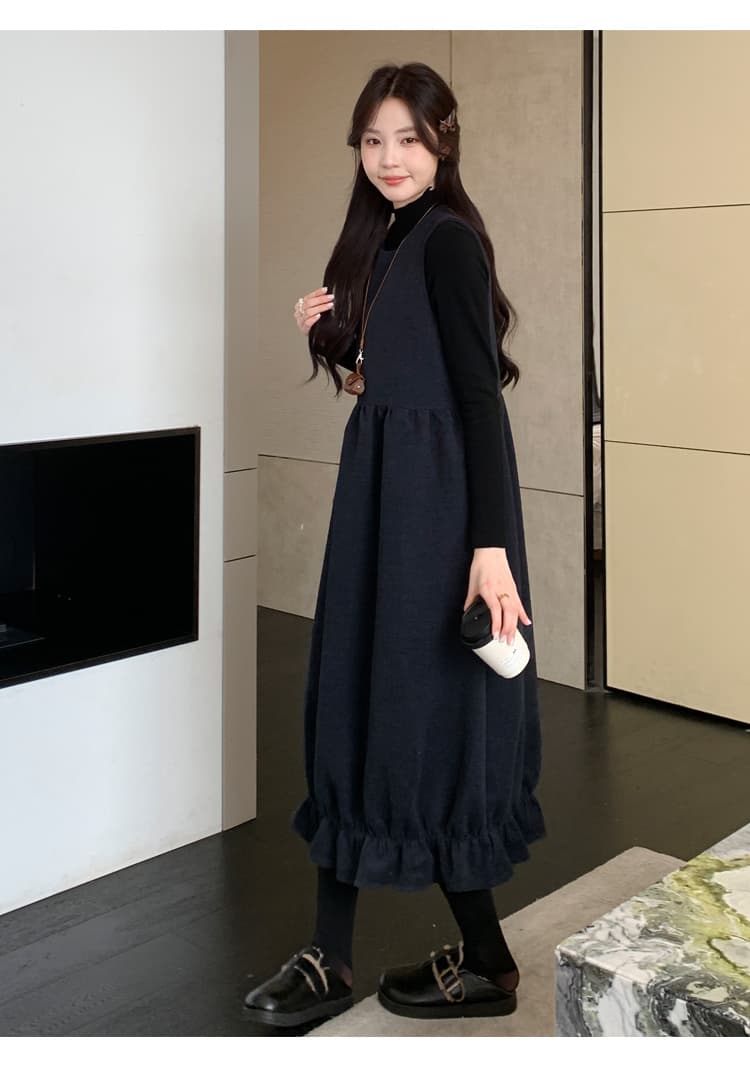 실사 미니멀리즘 2 세트 빅 사이즈 캐주얼 세트 상세 이미지 26