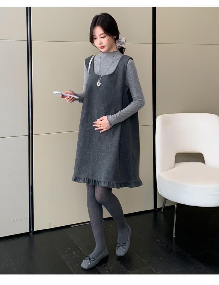 실사 미니멀리즘 2 세트 빅 사이즈 캐주얼 세트 상세 이미지 21