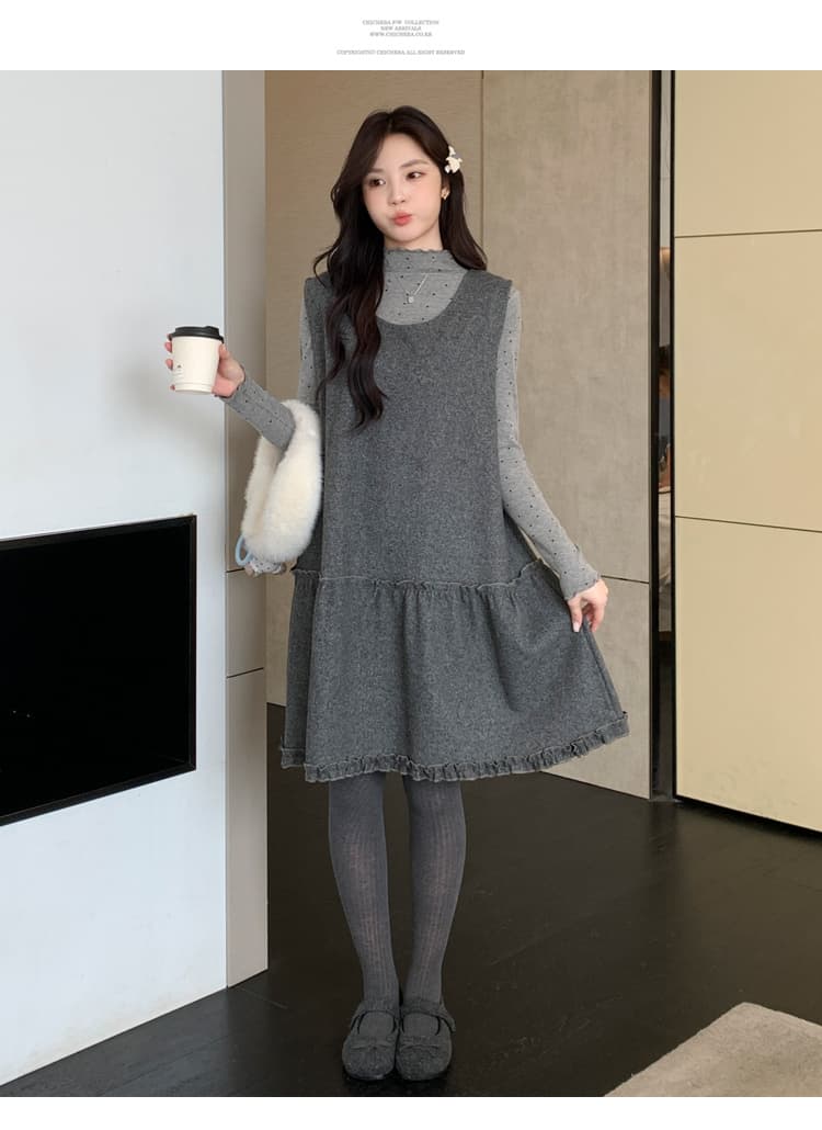 실사 미니멀리즘 2 세트 빅 사이즈 캐주얼 세트 상세 이미지 15
