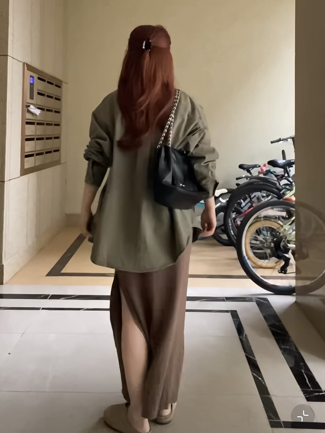 녹색 셔츠 슬립 여성 드레스 조기 열기 봄 2026 새로운 한 부서 착용 가져 가라. 전체 집합 롱 스커트 이미지 4