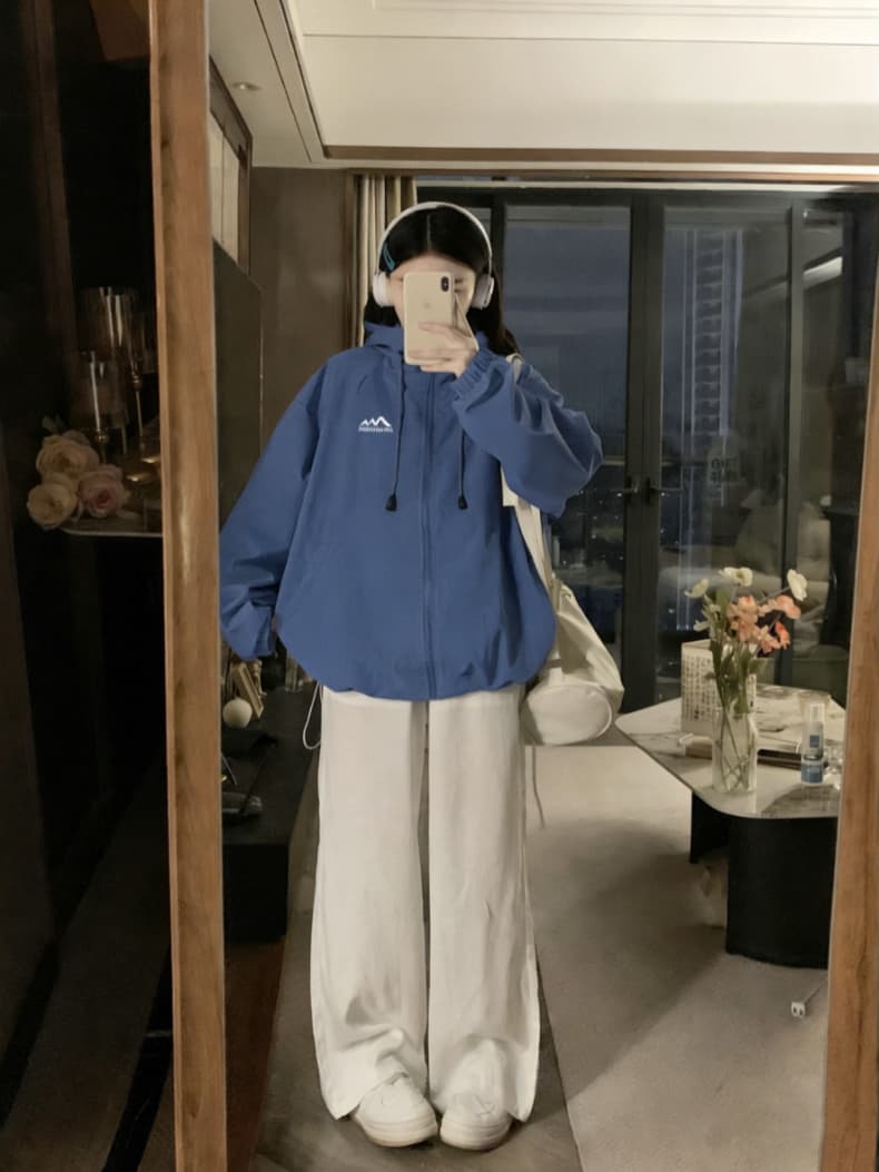실사 2026 봄 이중층 방풍 방수 요금 재킷 남녀 루즈핏 재킷 야외 스포츠 맨위 상세 이미지 2