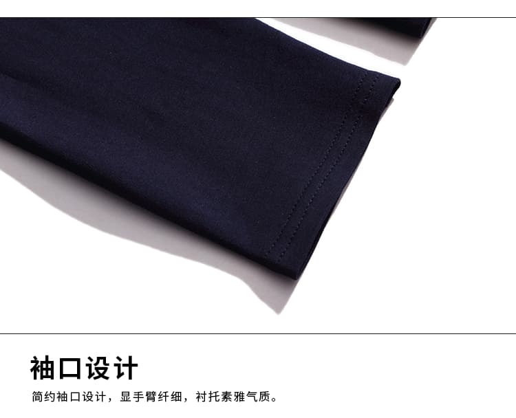 실사 2026 가을 새로운 외국 가스 티셔츠 여성 셔츠 중년 엄마 가을 패션 스탠드 칼라 자수 기본 셔츠 상세 이미지 17
