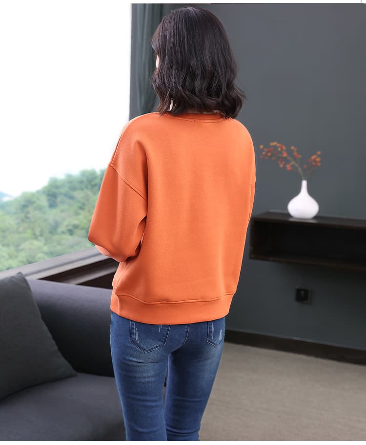 2026 봄 가을 겨울 라운드 넥 후드티 여성 새로운 핫픽스 폭발 패션 외국 가스 연령 감소 표지 고기 없음 모자 의류 상세 이미지 13