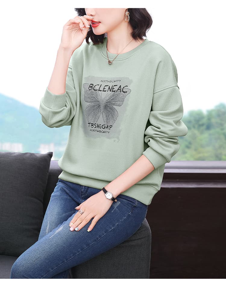 2026 봄 가을 겨울 라운드 넥 후드티 여성 새로운 핫픽스 폭발 패션 외국 가스 연령 감소 표지 고기 없음 모자 의류 상세 이미지 15