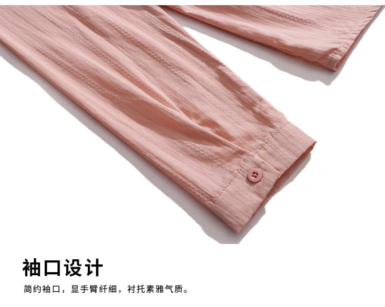 패션 순면 여성 셔츠 2026 가을 새로운 캐주얼 루즈핏 중년 어머니 드레스 외국 가스 면 100% 긴팔 셔츠 상세 이미지 21