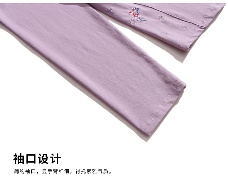 2026 새로운 엄마 봄 가을 기본 셔츠 폴로 칼라 긴팔 티셔츠 빅 사이즈 중노년 가을 의상 순면 여성 맨위 상세 이미지 20