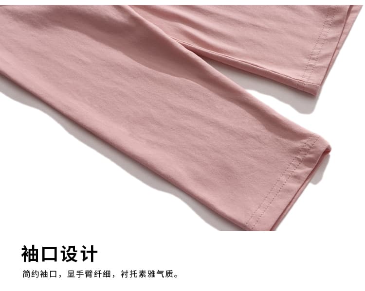 2026 가을 새로운 빅 사이즈 엄마 순면 페이크 레이어드 맨위 여성 패션 외국 가스 여성 반팔 티셔츠 POLO 셔츠 상세 이미지 21