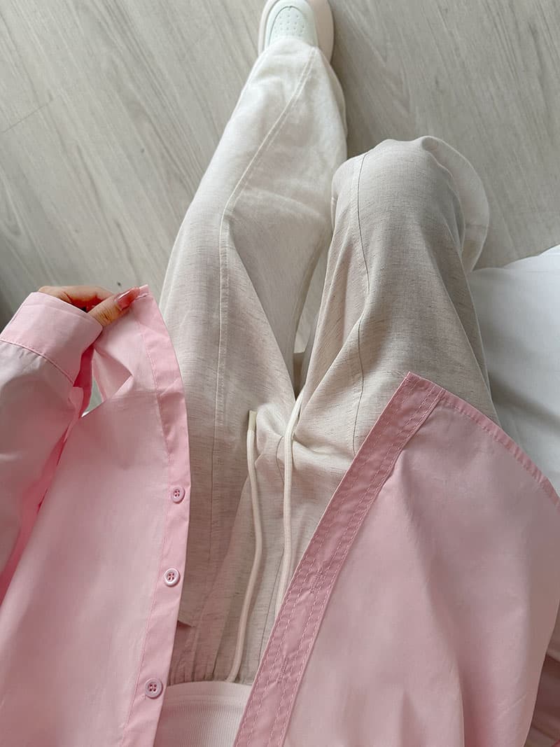 실사 워싱 면 100% 파란색 여성 셔츠 새로운 폴로 칼라 인사이드 가져 가라. 긴팔 셔츠 외출용 한 첨부 된 의류 상세 이미지 25