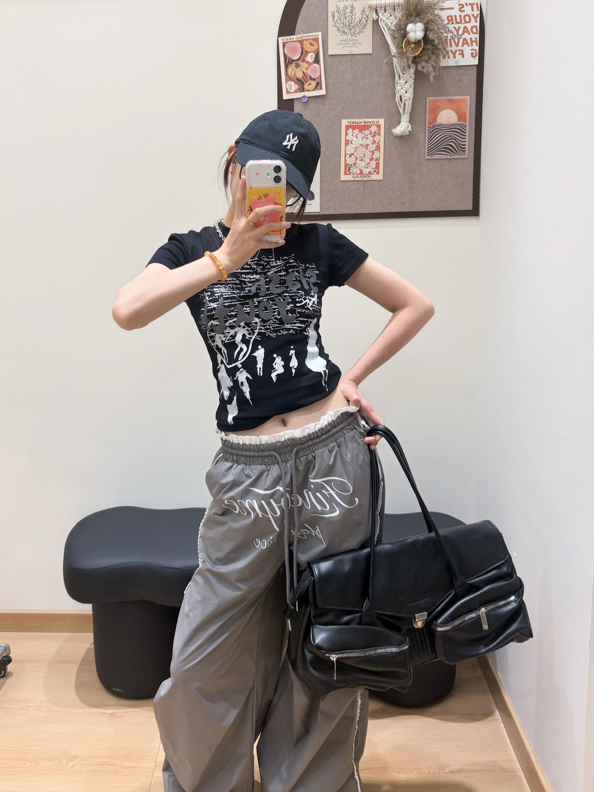 40 220 그램 빗질하다 92 면 8 암모니아 Lun 이후 패키지 칼라 몸매 가꾸기 슬림해 보이는 긍정적 인 어깨 반팔 티셔츠 여성 이미지 3