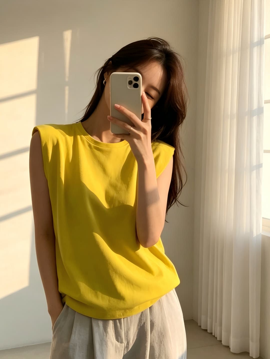 민소매 반팔 티셔츠 여성 여름 새로운 아메리칸 레트로 작은 대중 핫걸 루즈핏 캐주얼 패션 맨위 상세 이미지 7
