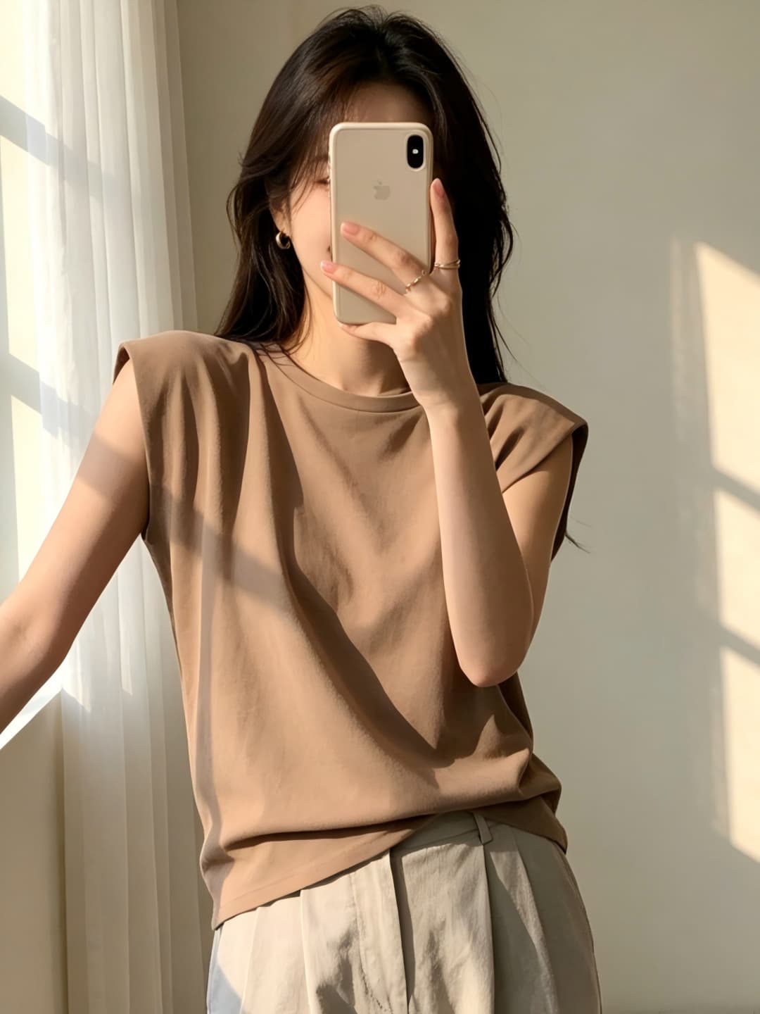 민소매 반팔 티셔츠 여성 여름 새로운 아메리칸 레트로 작은 대중 핫걸 루즈핏 캐주얼 패션 맨위 상세 이미지 15