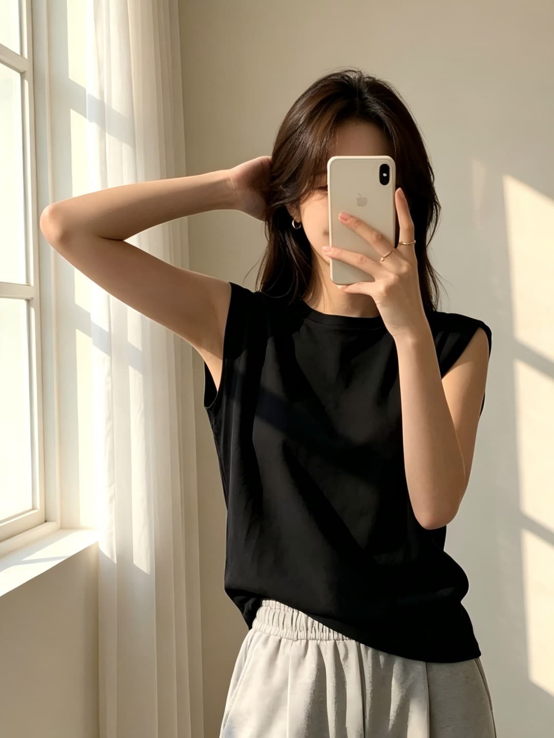 민소매 반팔 티셔츠 여성 여름 새로운 아메리칸 레트로 작은 대중 핫걸 루즈핏 캐주얼 패션 맨위 상세 이미지 19