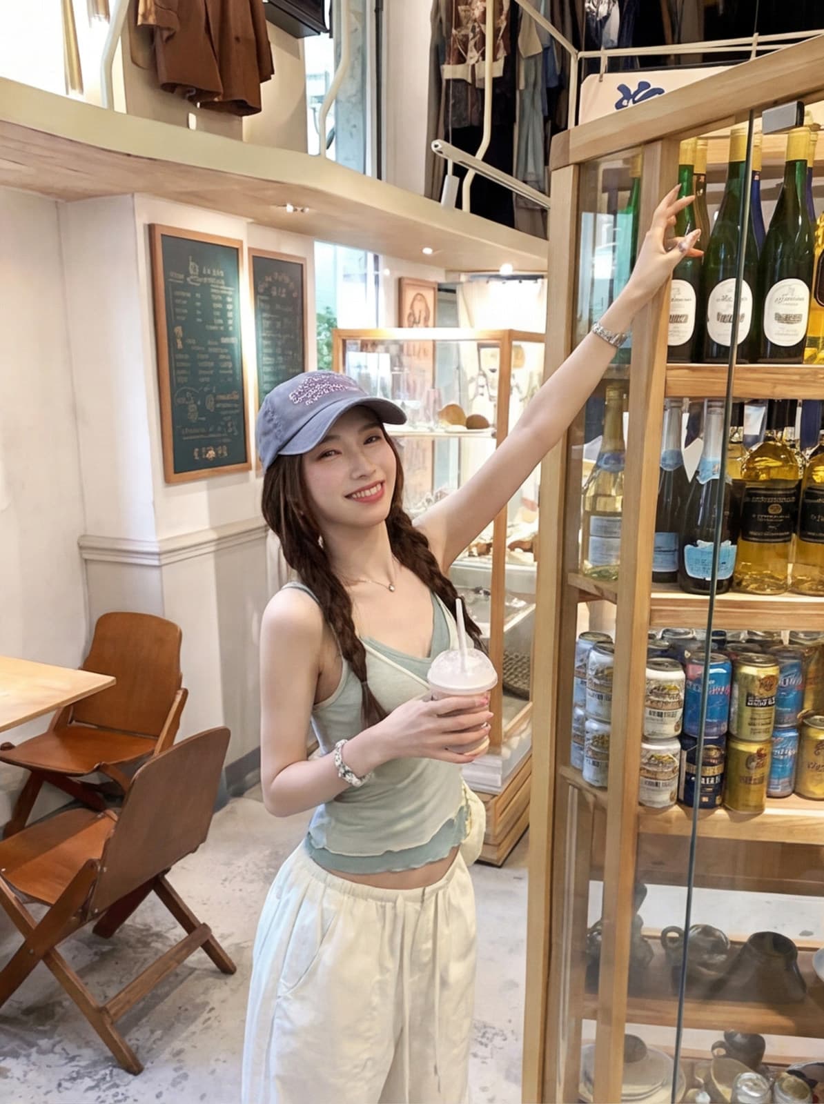 코코아 인사이드 미스 2026 여름 새로운 순수한 욕망 핫걸 분위기 센스 페이크 레이어드 레이스 캐미솔 맨위 상세 이미지 7