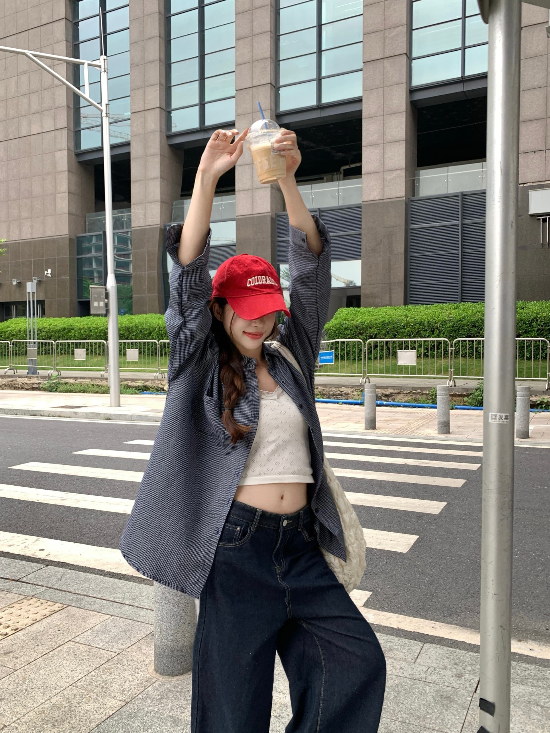 실사 연삭 울 리 체크무늬 여성 셔츠 봄 가을 겨울 디자인 센스 다용도 스택 착용 루즈핏 캐주얼 맨위 재킷 상세 이미지 13