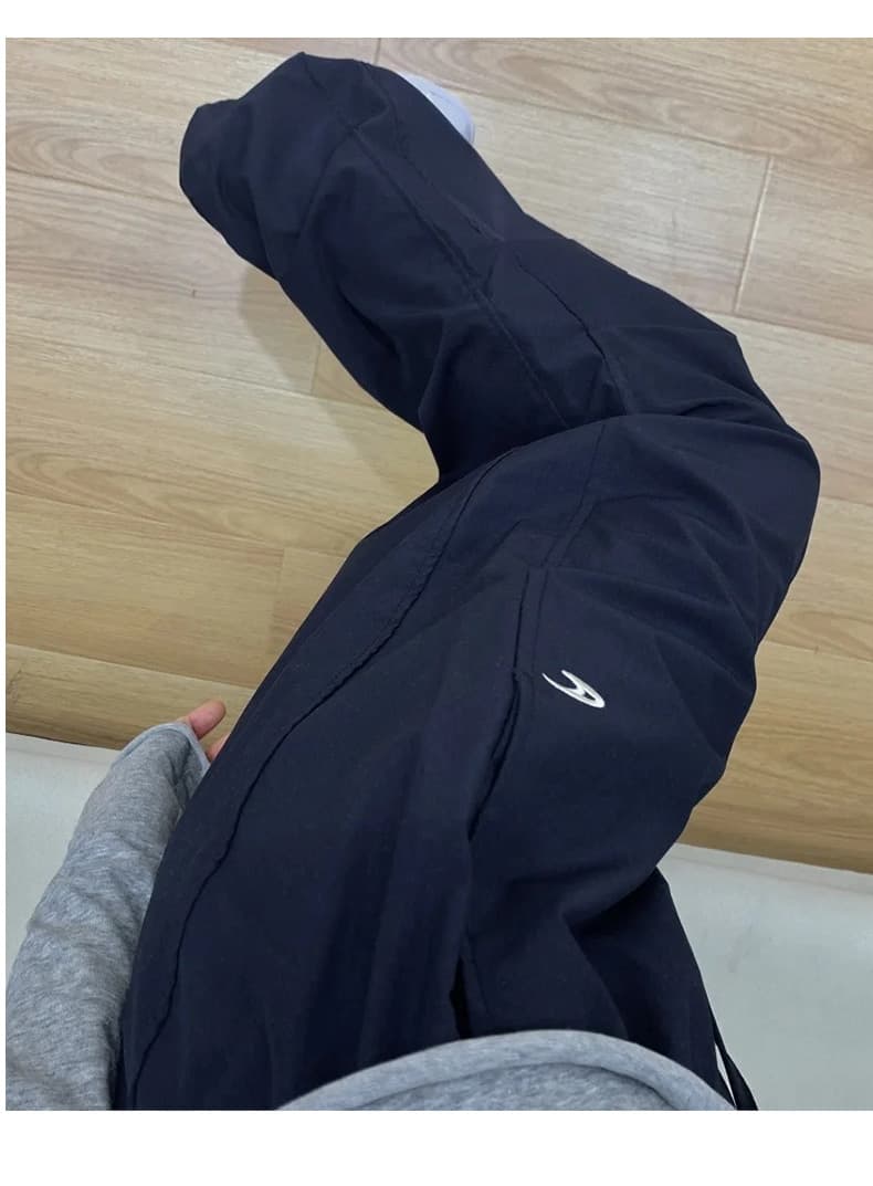 아메리칸 레트로 캐주얼 워크웨어 팬츠 여성 여름 새로운 작은 키 루즈핏 슬림해 보이는 다용도 운동 바지 상세 이미지 9