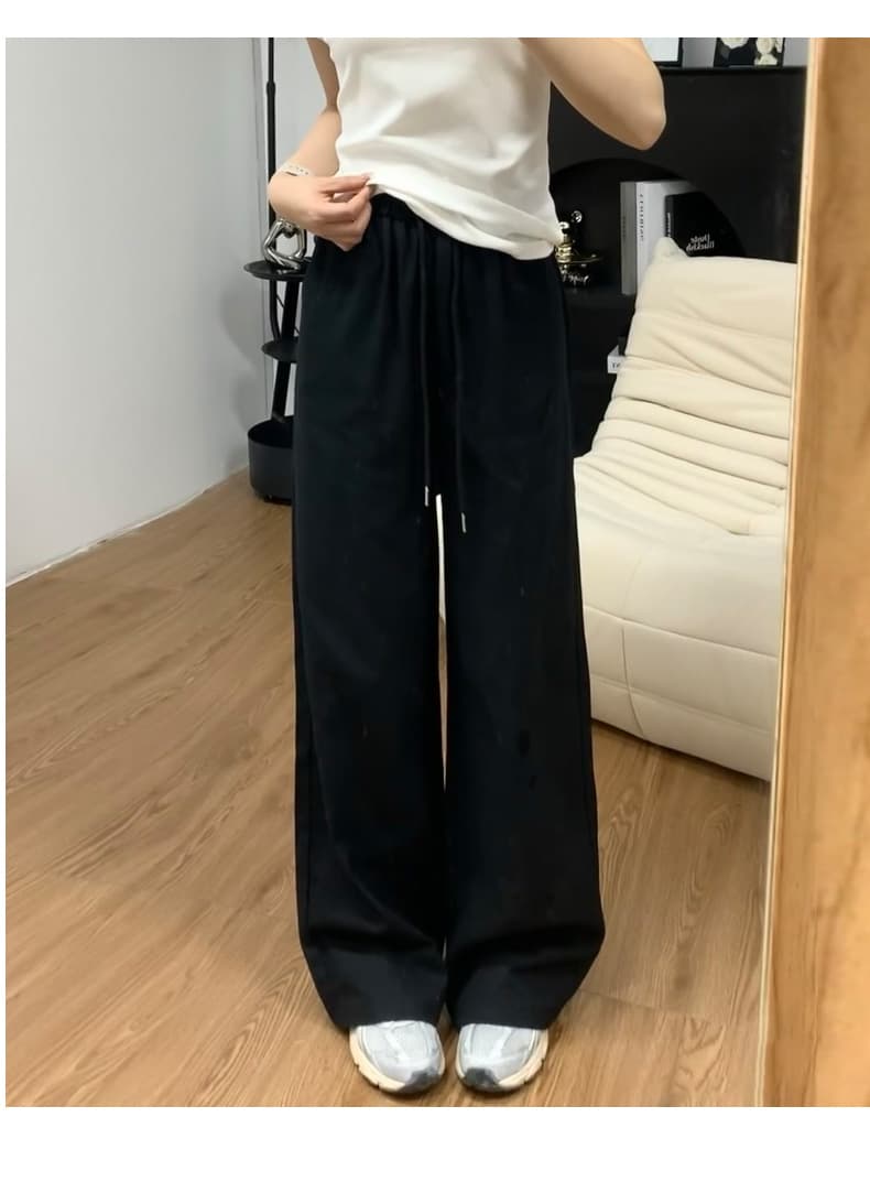 아메리칸 레트로 캐주얼 워크웨어 팬츠 여성 여름 새로운 작은 키 루즈핏 슬림해 보이는 다용도 운동 바지 상세 이미지 10