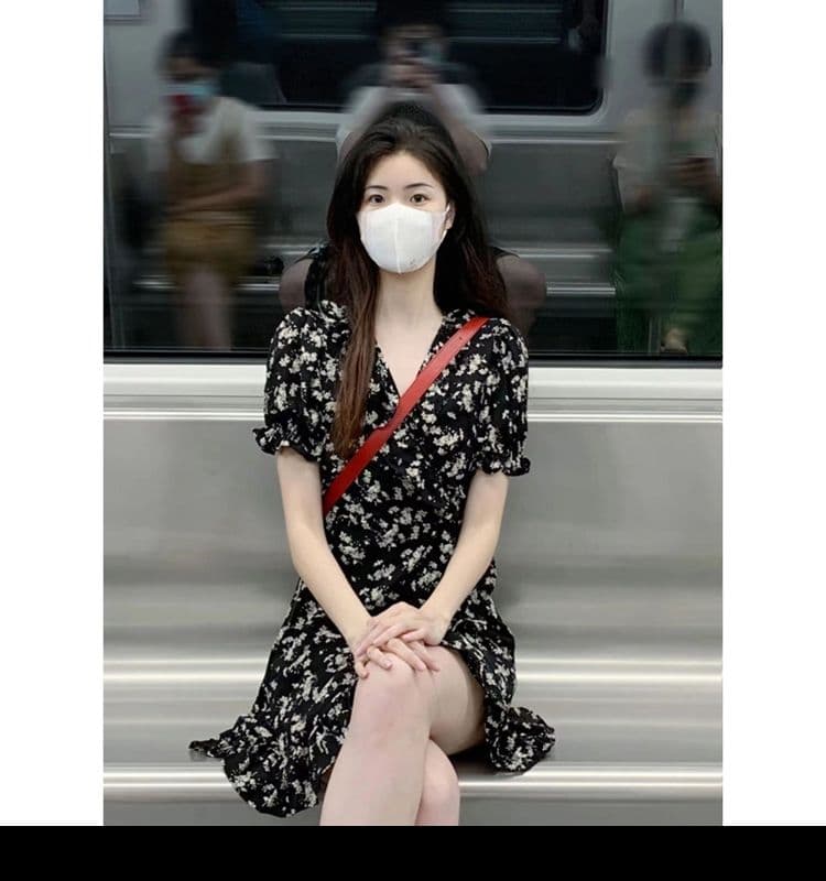 달콤한 매운맛 해변 치마 프랑스식 새로운 검정색 다용도 여성 드레스 여름 디자인 센스 작은 대중 작은 키 불규칙 상세 이미지 3