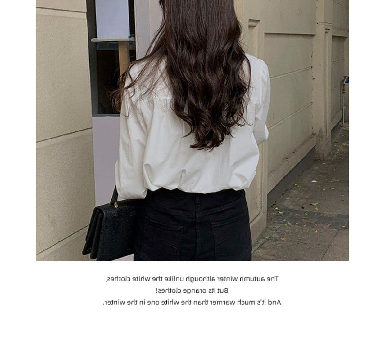 프랑스식 레트로 화이트 여성 셔츠 2026 년 봄 새로운 프릴 다용도 긴팔 셔츠 스택 착용 고급 센스 상세 이미지 3