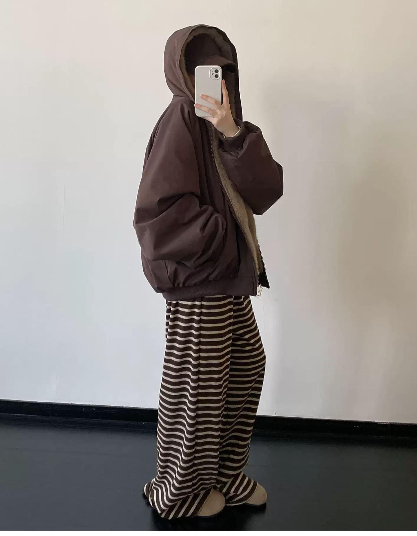 눈 국가 따뜻한 겨울 양면 착용 무거운 두꺼운 좌 산 조각 워싱 면 의류 재킷 재킷 수달 털 다용도 여성 상세 이미지 12