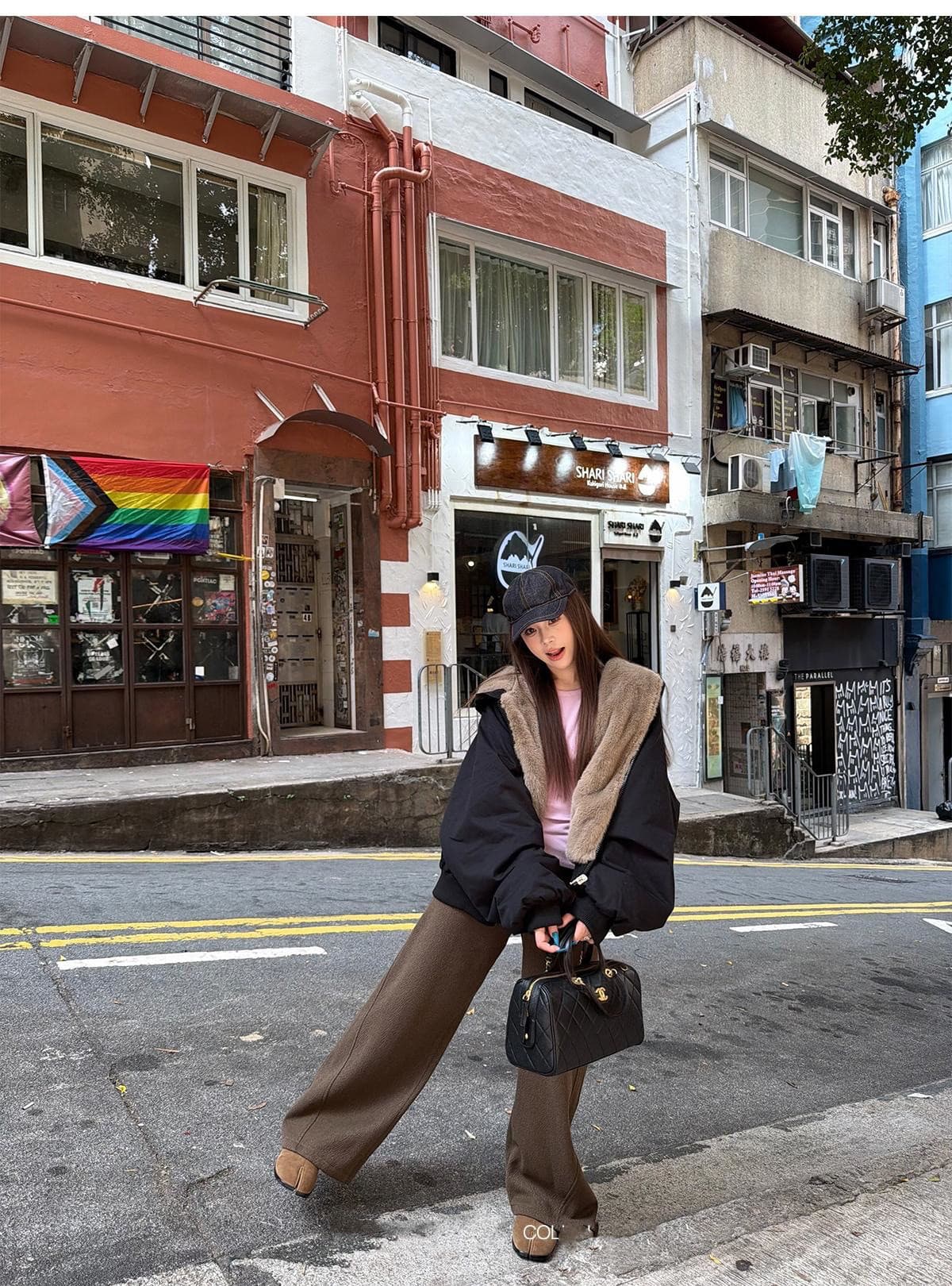 눈 국가 따뜻한 겨울 양면 착용 무거운 두꺼운 좌 산 조각 워싱 면 의류 재킷 재킷 수달 털 다용도 여성 상세 이미지 47