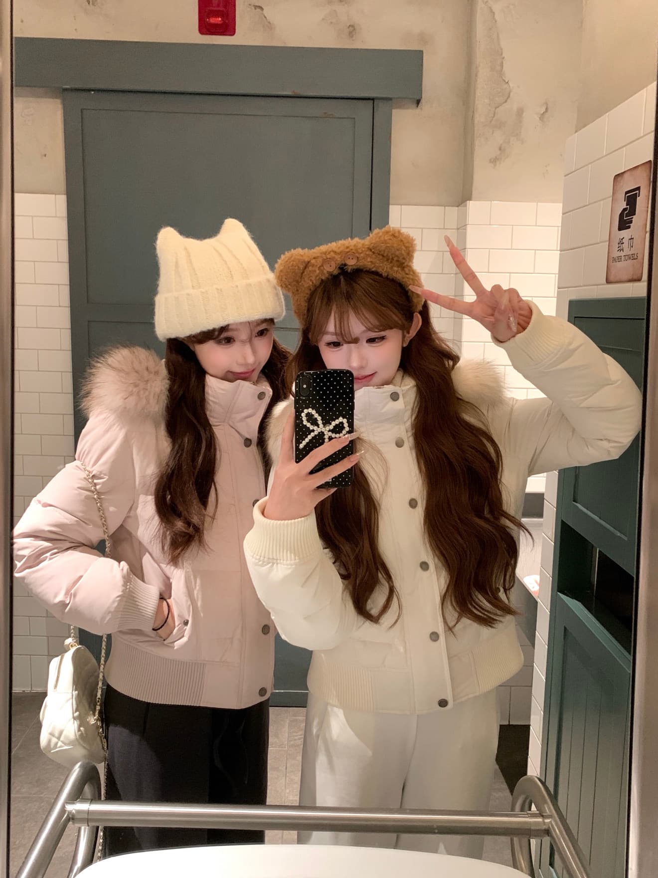 초기 꿈 pokemeng 사랑의 신 벨라 슬림해 보이는 네리 털이 있는 아래 면화 의류 너구리 모피 상세 이미지 38