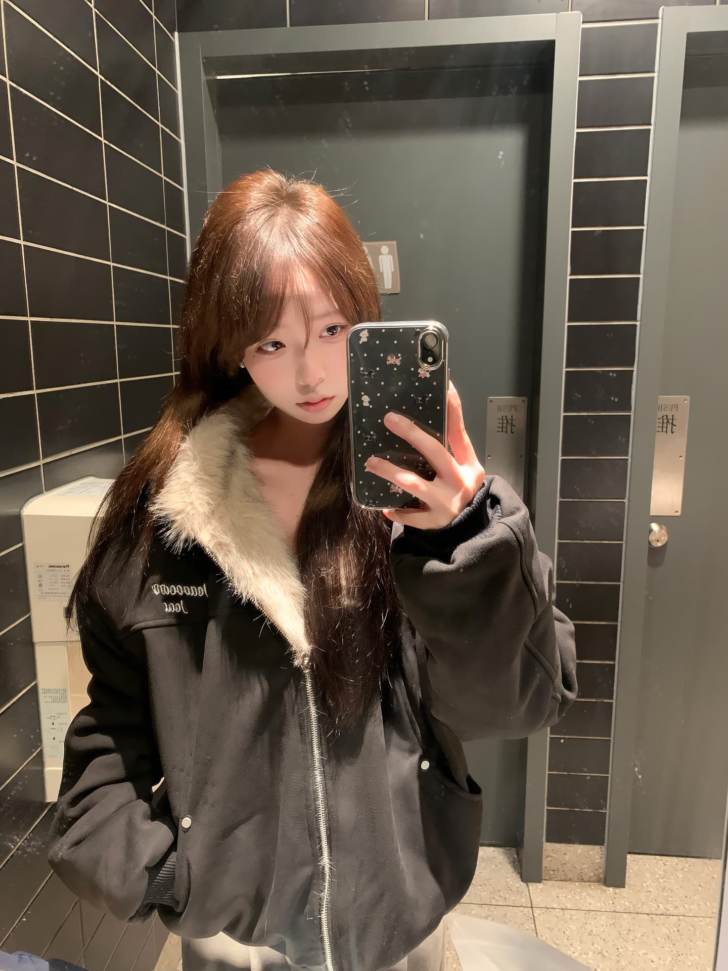 좌 산 조각 고양이 귀 머리 칼라 후드 면 의류 여성 겨울 새로운 아메리칸 쇼트 스타일 스웨이드 플리스 두꺼운 재킷 커플 상세 이미지 13
