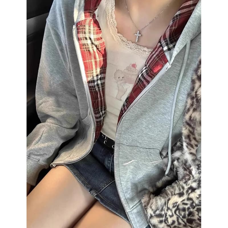 자수 후아 면 복합 우유 실크 아메리칸 레트로 느긋한 바람 오픈 가디건 여성 재킷 트렌디 이미지 2