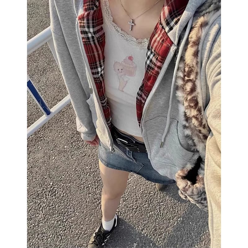 자수 후아 면 복합 우유 실크 아메리칸 레트로 느긋한 바람 오픈 가디건 여성 재킷 트렌디 이미지 4
