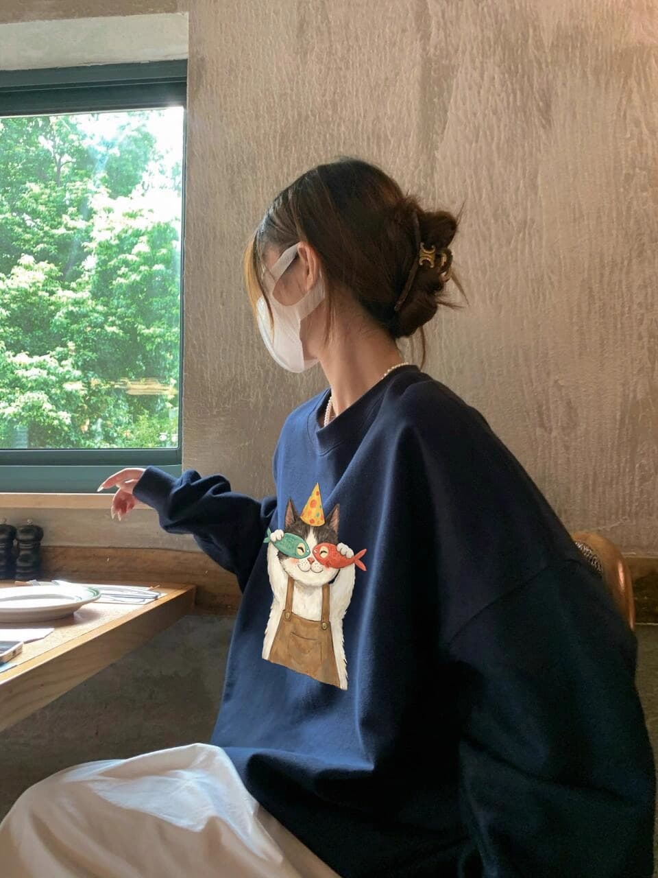 경관 그림 새로운 후아 면 복합 얇은 스타일 310g 털이 있는 400g 가을 겨울 의류 라운드 넥 후드티 여성 프린트 국경 간 상세 이미지 7