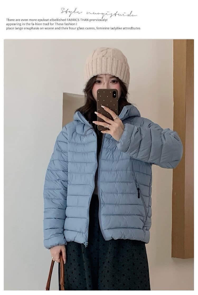 실사 탐험 새겨 져 있음 tanke 가을 겨울 커플 갈비 살 다운 재킷 방풍 보온 후드 남녀 패션 면 옷 재킷 상세 이미지 20