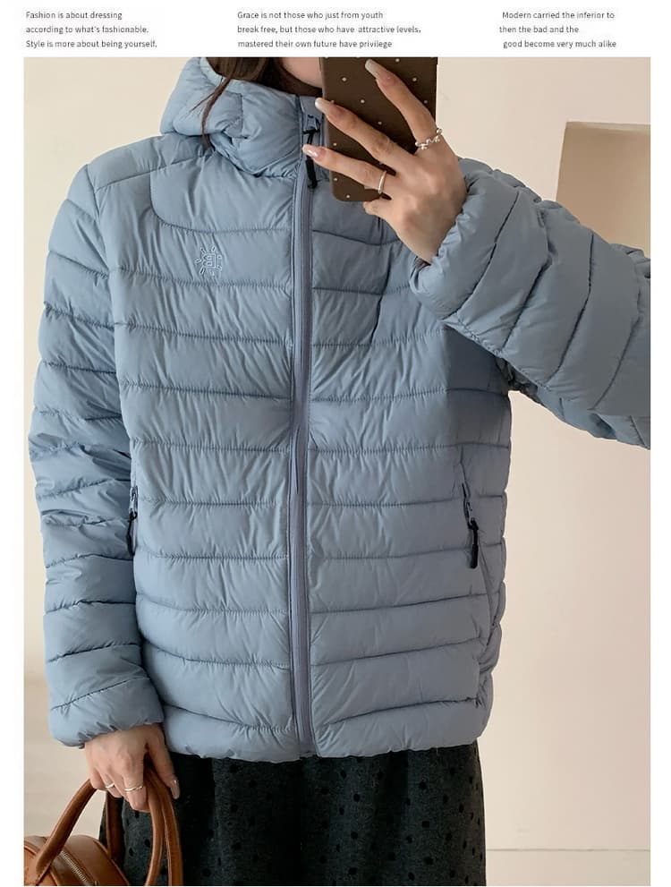 실사 탐험 새겨 져 있음 tanke 가을 겨울 커플 갈비 살 다운 재킷 방풍 보온 후드 남녀 패션 면 옷 재킷 상세 이미지 21