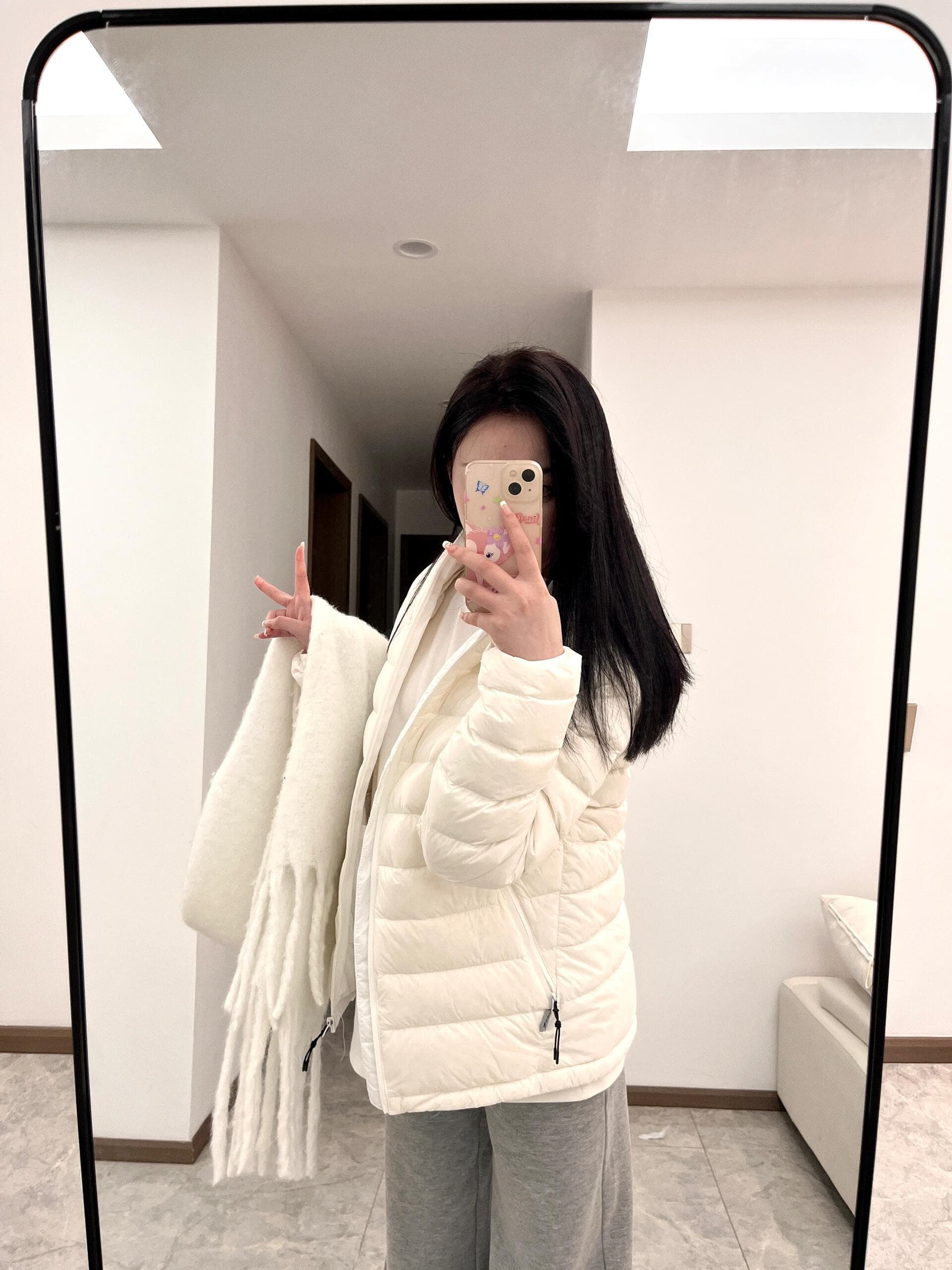 화이트 덕 다운 갈비 살 다운 재킷 여성 겨울 커플 재킷 얇고 가벼운 루즈핏 새로운 2026 후드 두꺼운 작은 키 상세 이미지 35