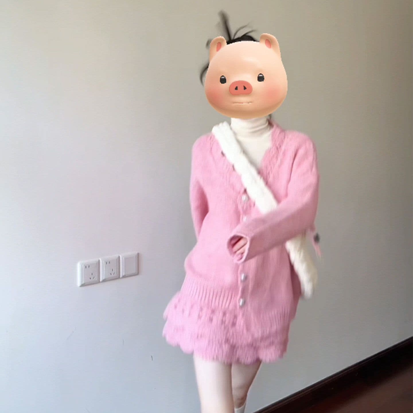 원본 좋은 품질 작은 샤넬 스타일 한 부서 착용 가져 가라. 전체 집합 세트 가을 겨울철 새로운 패션 두 조각 여성 세트 상세 이미지 8