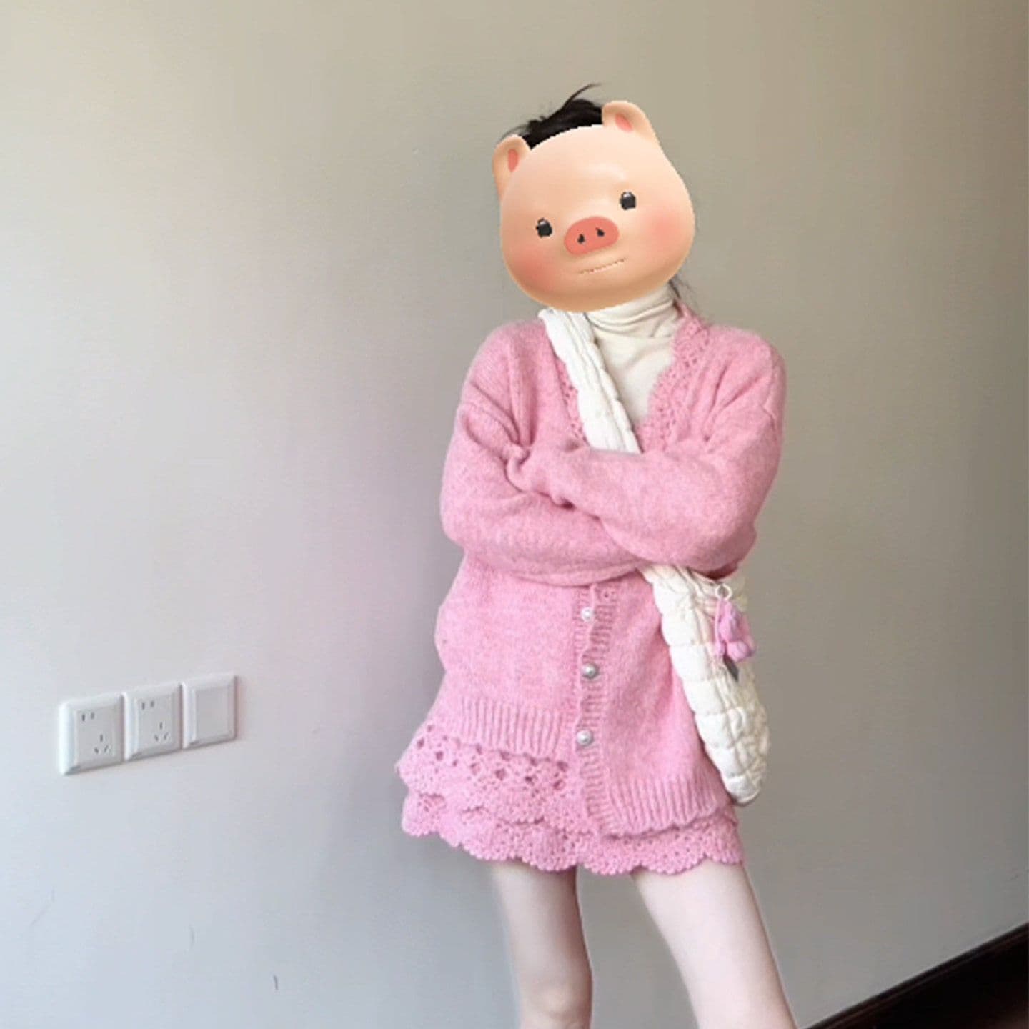 원본 좋은 품질 작은 샤넬 스타일 한 부서 착용 가져 가라. 전체 집합 세트 가을 겨울철 새로운 패션 두 조각 여성 세트 상세 이미지 11