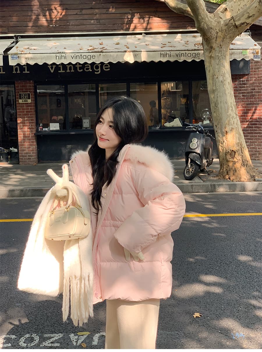 나 원하는 10 십억 면 의류 여성 겨울 2026 새로운 쇼트 스타일 작은 키 슈퍼 잘 생긴 올해 인기 여성의 아파트 꿀 폭발 상세 이미지 27