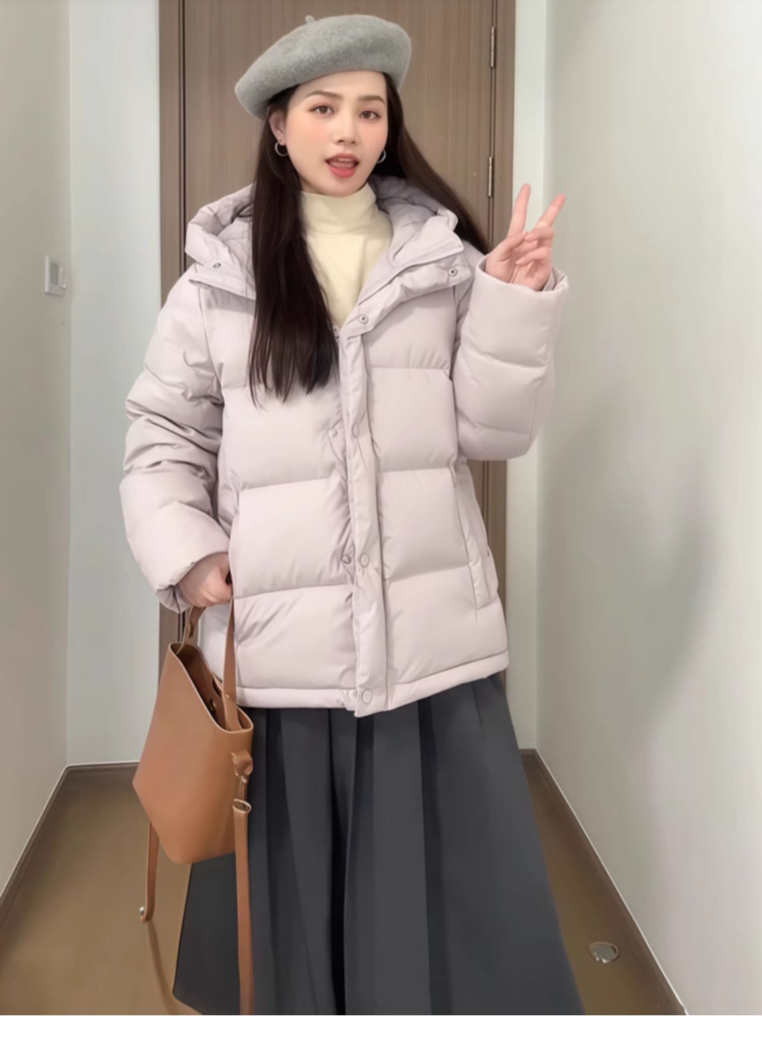 슈퍼 잘 생긴 작은 키 다운 재킷 여성 짧은 2026 새로운 학원 스타일 면 의류 두꺼운 패딩 재킷 겨울 재킷 상세 이미지 6