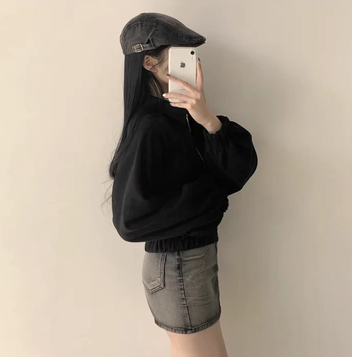 한국 chic 가을 프랑스식 레트로 폴로 칼라 당겨서 사슬 플러시 표면 센스 루즈핏 다용도 긴팔 쇼트 스타일 재킷 재킷 상세 이미지 21