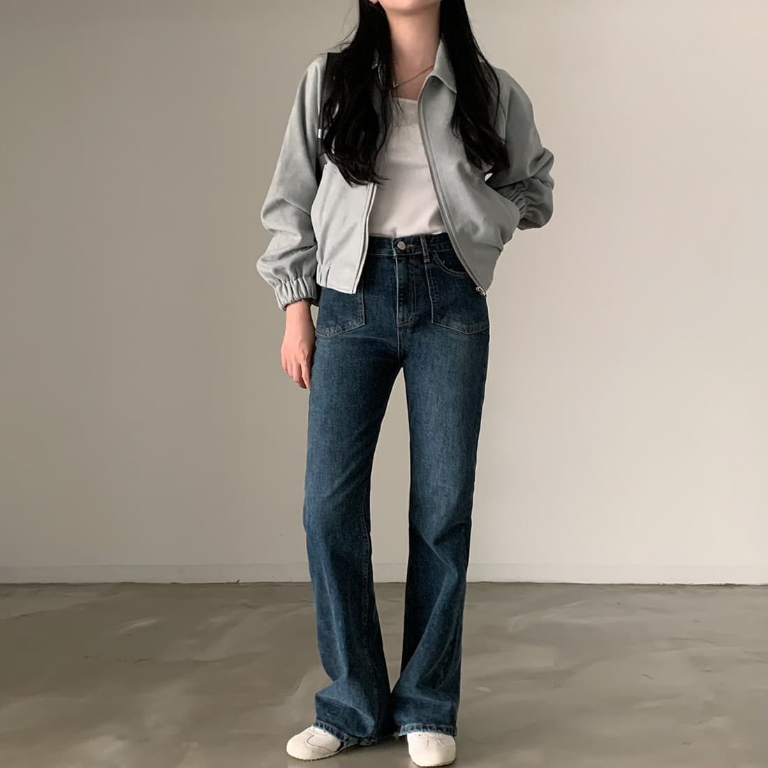 한국 chic 가을 프랑스식 레트로 폴로 칼라 당겨서 사슬 플러시 표면 센스 루즈핏 다용도 긴팔 쇼트 스타일 재킷 재킷 상세 이미지 32