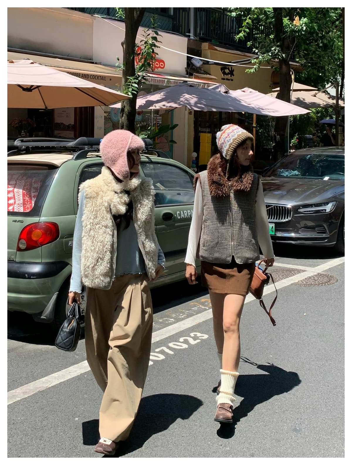 실사 가을 겨울 새로운 양면 착용 천 그리드 버드 폴로 칼라 플리스 면 옷 베스트 조끼 여성 보온 한 부서 재킷 상세 이미지 11