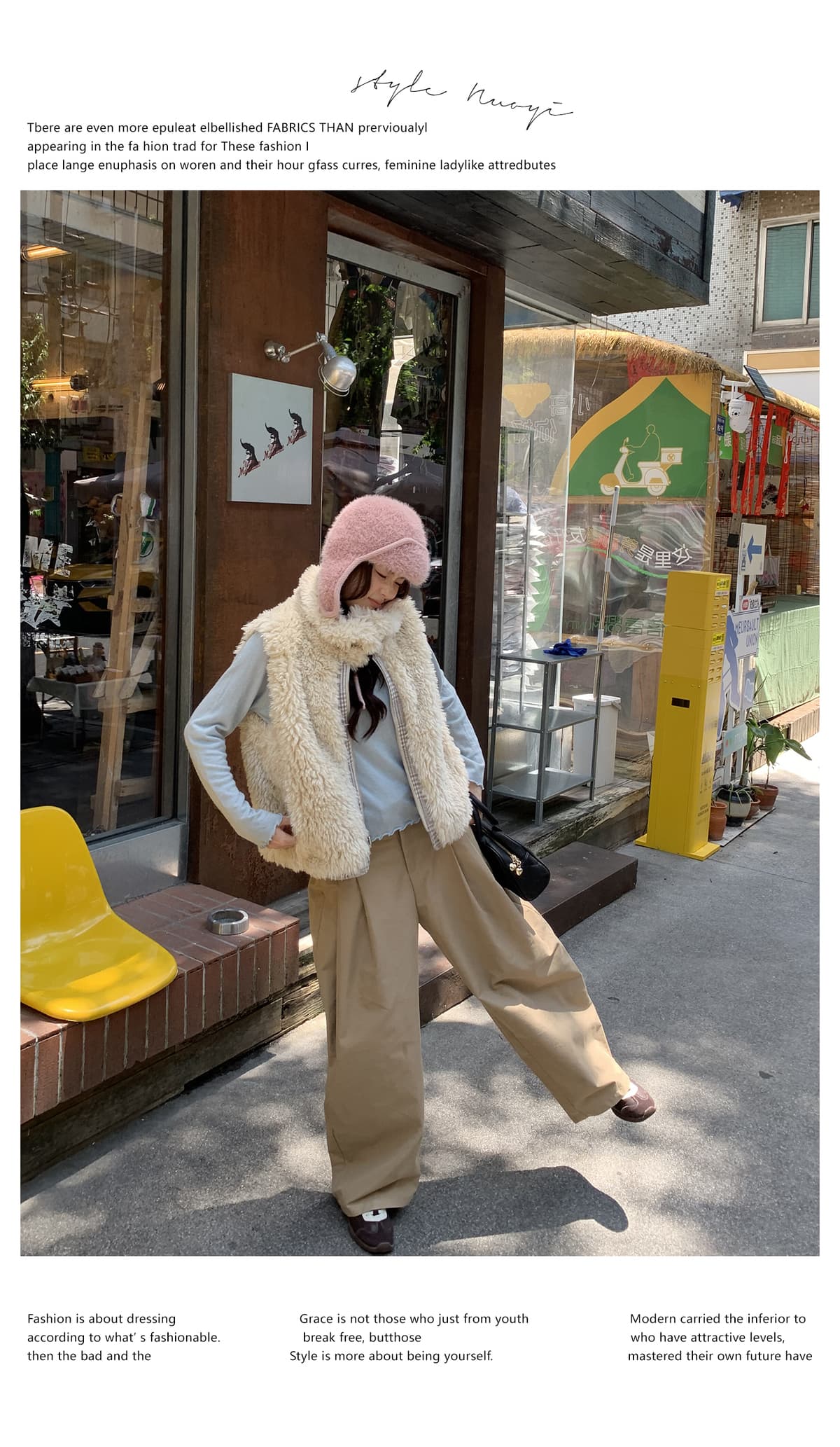 실사 가을 겨울 새로운 양면 착용 천 그리드 버드 폴로 칼라 플리스 면 옷 베스트 조끼 여성 보온 한 부서 재킷 상세 이미지 15