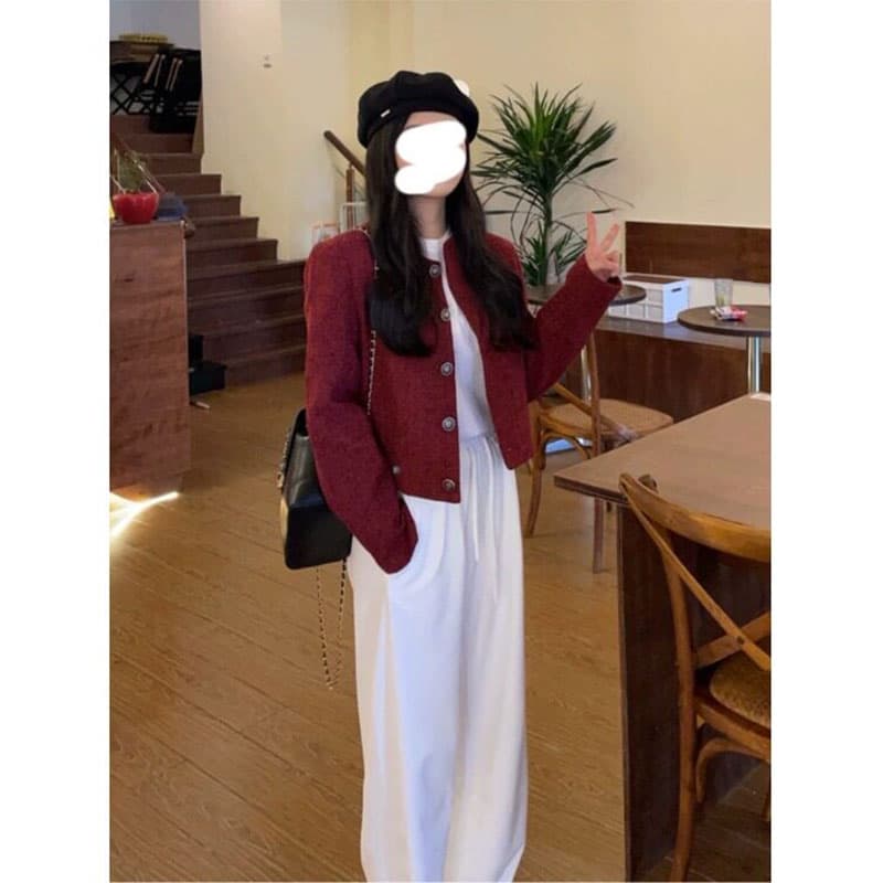 작은 샤넬 스타일 여성 코트 가을 새로운 프랑스식 명문 여성 품격 고급 센스 디자인 센스 레트로 쇼트 스타일 맨위 상세 이미지 4